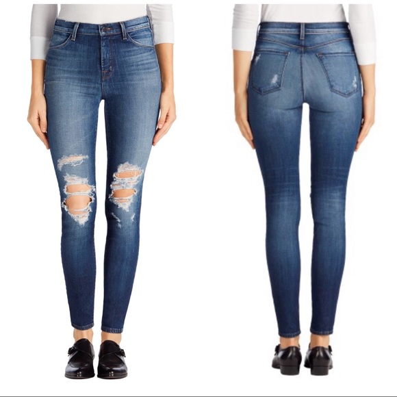 J Brand Denim - JBRAND MARIA HIGH RISE SUPER SKINNY DECOY DESTRUCT